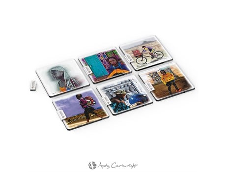 Andy Cartwright Afrique Glass Coasters Giftsets