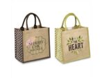 Polka Jute Tote Environmentally Friendly Ideas