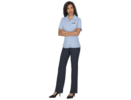 Ladies Short Sleeve Aspen Shirt Lounge Shirts and Blouses 3