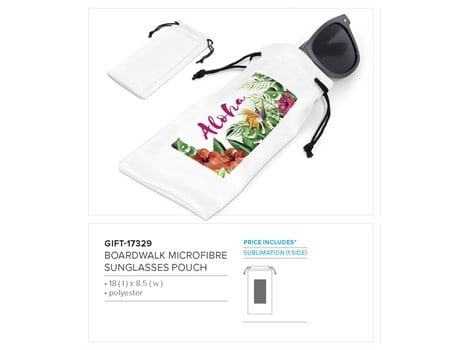 Boardwalk Microfibre Sunglasses Pouch Promotional Giveaways 4