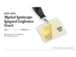 Myriad Lanyard Landscape Conference Pouch Ideas for Conferences