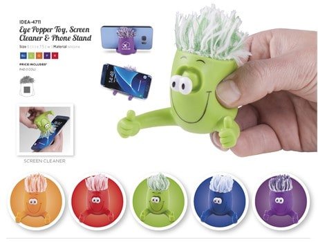 Eye Popper Toy Screen Cleaner And Phone Stand Kids Ideas