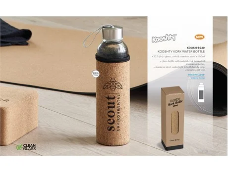 Kooshty Kork Water Bottle – 500ml Drinkware 3