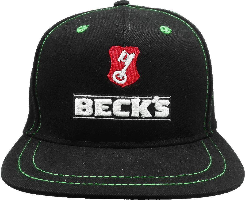 Becks Brushed Cotton Flat Peak Cap Headwear and Accessories