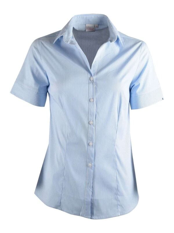 Ladies Drew  S/Slve Stretch  Poplin Blouse Lounge Shirts and Blouses 3