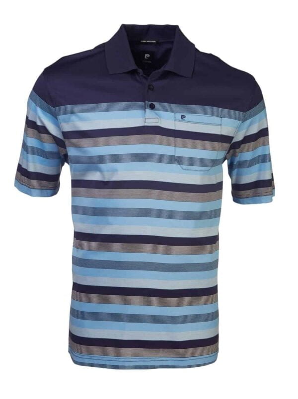 Mens PC Dominque Wide Stripe Golf Shirt Golf Shirts 3