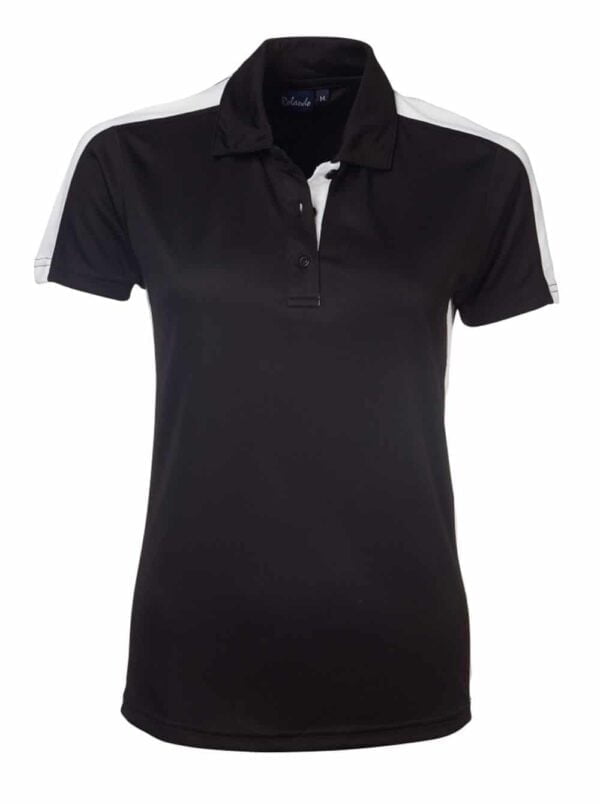 Ladies 100% Poly Chelsea Golfer Golf Shirts 3