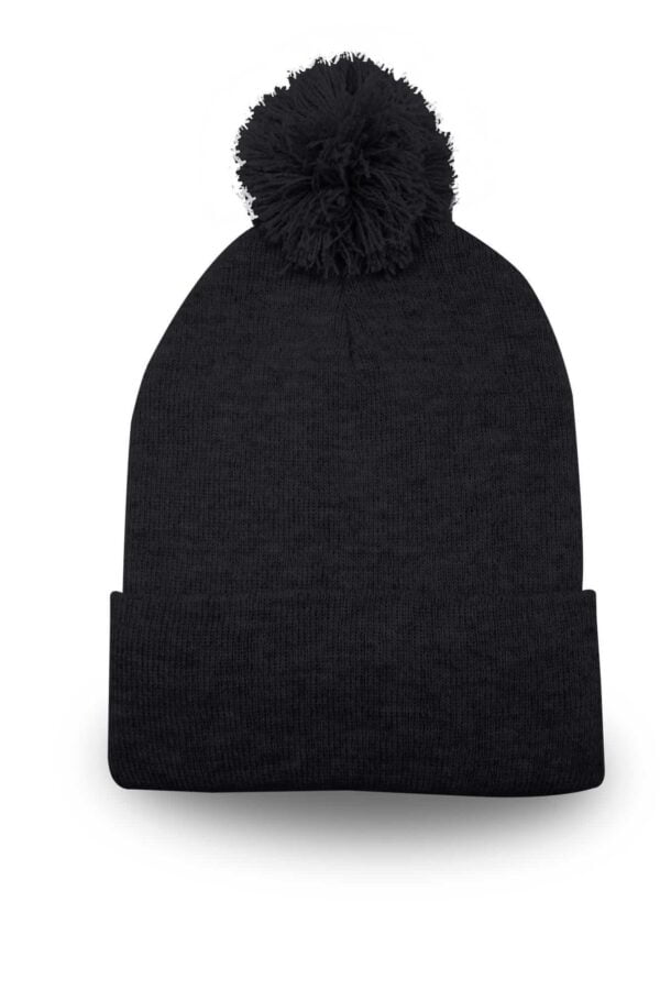 Pom Pom Beanie With Cuff Headwear and Accessories 3