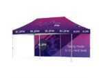 Ovation Gazebo 6m x 3m – 1 Long Full-Wall Skin Advertising Display Items
