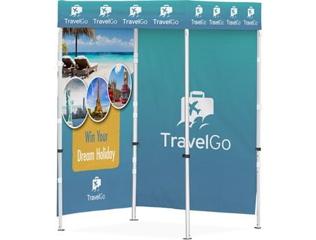 Ovation Gazebo 1.5m x 1.5m – 2 Full-Wall Skins Ovation Gazebo 1.5m x 1.5m – 2 Full-Wall Skins Branded Displays 2