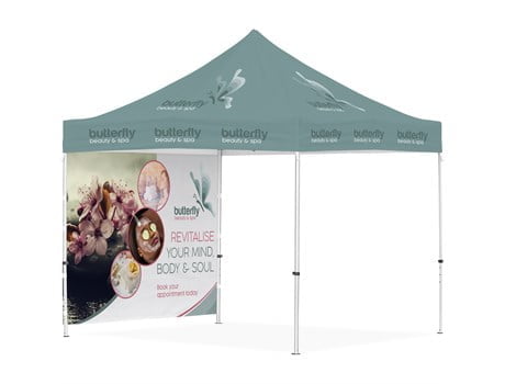 Ovation Gazebo 3m x 3m – 1 Full-Wall Skin Ovation Gazebo 3m x 3m – 1 Full-Wall Skin Branded Displays 2