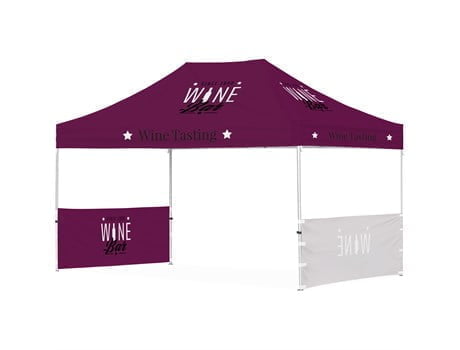 Ovation Gazebo 4.5m x 3m – 2 Short Half-Wall Skins Ovation Gazebo 4.5m x 3m – 2 Short Half-Wall Skins Branded Displays 2