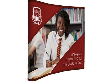 Legend Curved Banner Wall with Wings 2.15m x 2.25m Legend Curved Banner Wall with Wings 2.15m x 2.25m Branded Displays 2