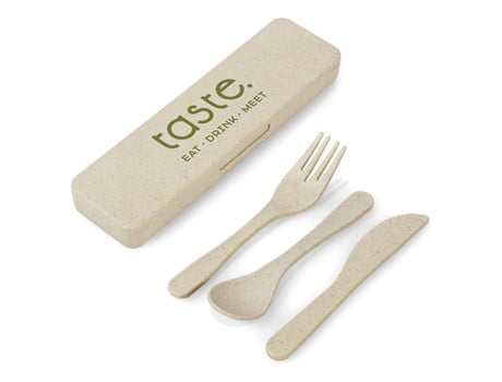 Okiyo Heiki Wheat Straw Cutlery Set Back to School and Work Ideas 4