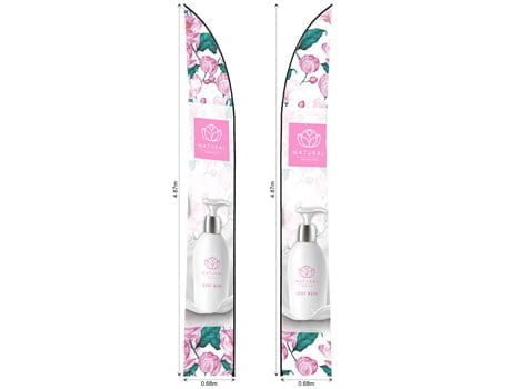 Legend 4m Arcfin Double-Sided Flying Banner Skin Legend 4m Arcfin Double-Sided Flying Banner Skin Branded Displays 2