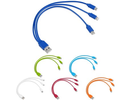 Hat-Trick 3-in-1 Charging Cable Corporate Gifting