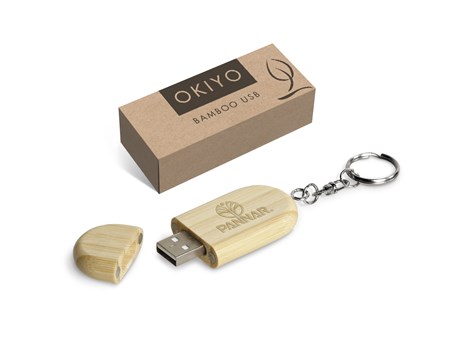 Okiyo Benkyou Bamboo Memory Stick – 8GB Eco-friendly Products