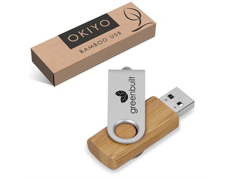 Okiyo Shimasu Bamboo Memory Stick – 8GB Eco-friendly Products