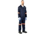 Technician 100% Cotton Conti Suit – Reflective Arms & Legs – Orange Tape Workwear and Hospitality