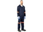 Technician 100% Cotton Conti Suit – Reflective Arms & Legs – Orange Tape Technician 100% Cotton Conti Suit – Reflective Arms & Legs – Orange Tape Workwear and Hospitality