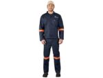 Vintage 100% Cotton Denim Conti Suit – Reflective Arms & Legs – Orange Tape Workwear and Hospitality