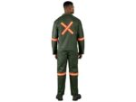 Acid Resistant Polycotton Conti Suit – Reflective Arm, Legs & Back – Orange Tape Workwear and Hospitality