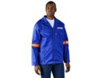 Site Premium Polycotton Jacket – Reflective Arms – Orange Tape Site Premium Polycotton Jacket – Reflective Arms – Orange Tape Workwear and Hospitality