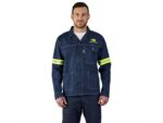 Cast Premium 100% Cotton Denim Jacket – Reflective Arms – Yellow Tape Workwear and Hospitality