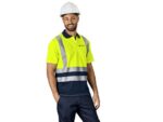 Surveyor Two-Tone Hi-Viz Reflective Golf Shirt Workwear and Hospitality