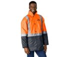 Hazard Padded Two-Tone Hi-Viz Reflective Jacket Workwear and Hospitality