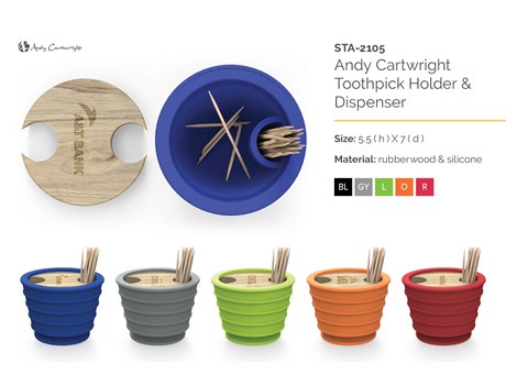 Andy Cartwright Toothpick Holder & Dispenser Kitchen and Home Living