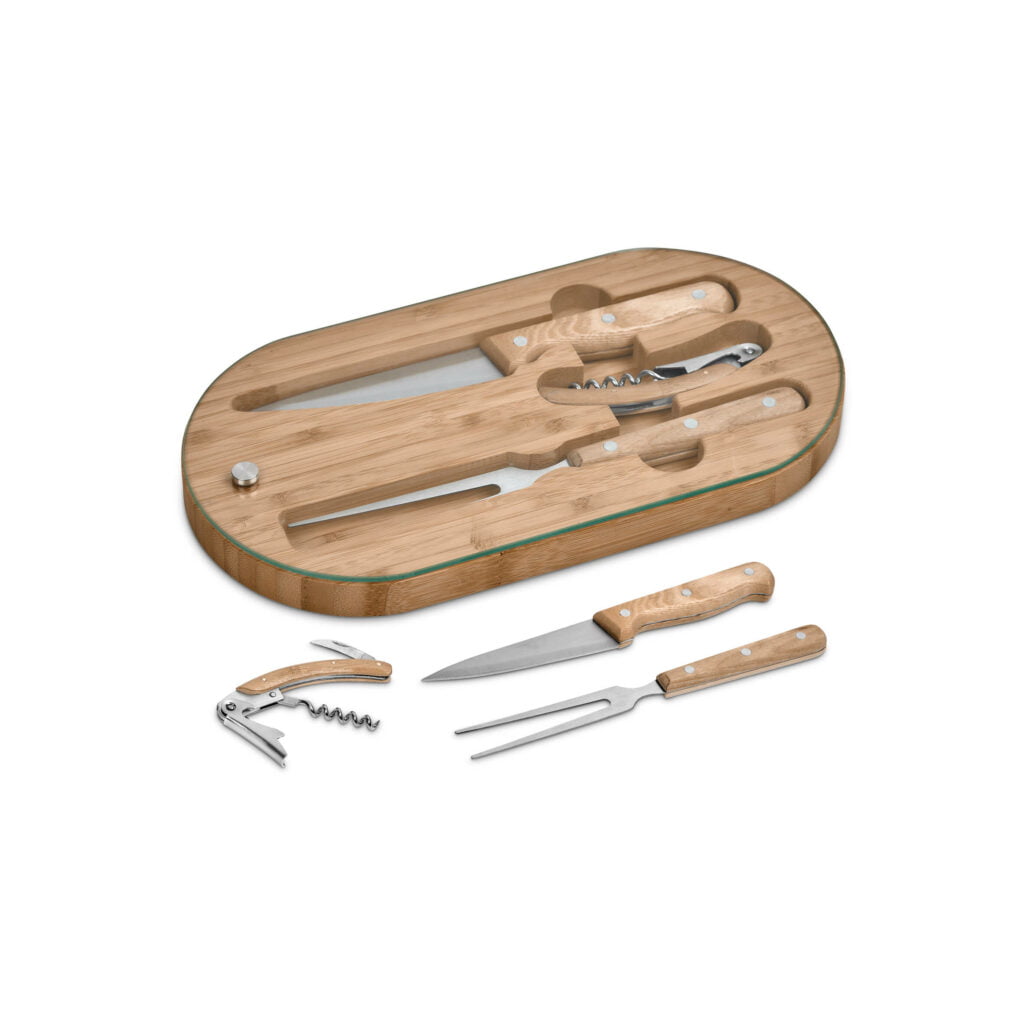 Okiyo Suraisu Bamboo Food and Wine Set Cutlery & Serving
