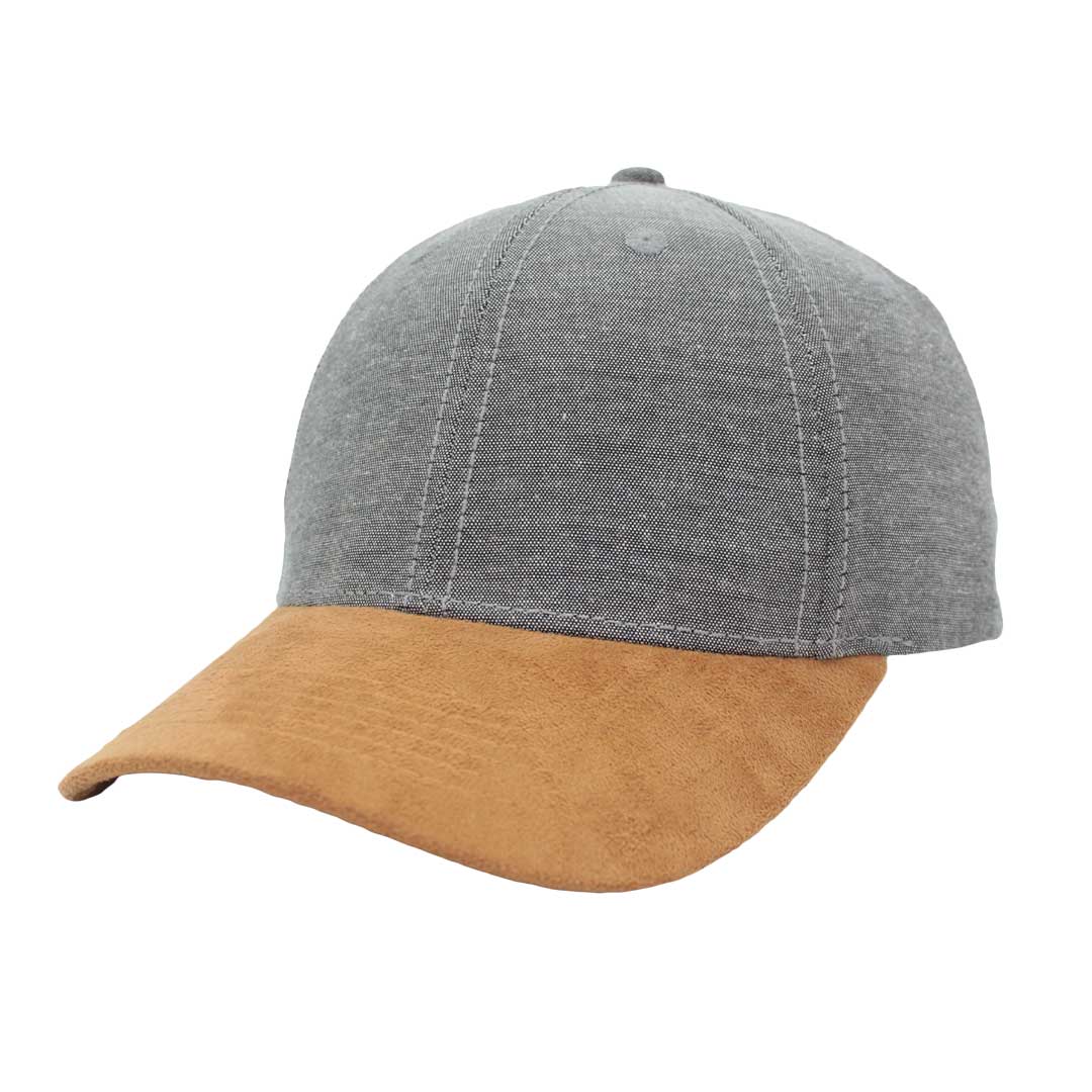 Chambray/Suede 6 Panel Cap Chambray/Suede 6 Panel Cap Corporate Clothing 2
