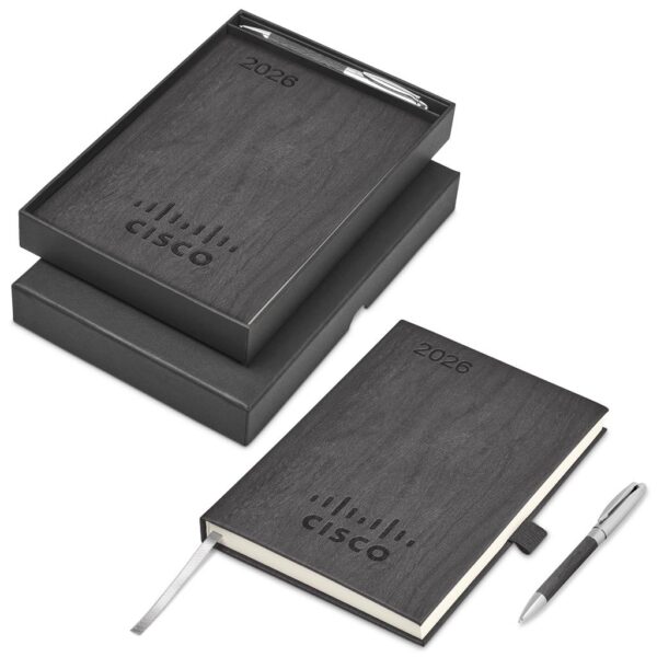 Altitude Oakridge A5 2026 Diary and Pen Set – Grey Diaries and Calendars 3