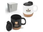 Serendipio Sienna Cork & Ceramic Coffee Mug – 340ml Drinkware