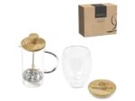 Okiyo Aibo Glass & Bamboo Coffee Set Drinkware