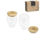 Okiyo Moco Double-Wall Glass Cup Duo Set Drinkware