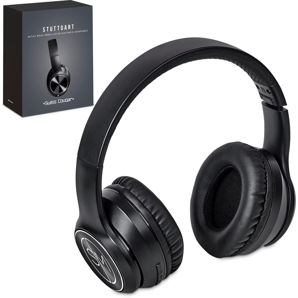 Swiss Cougar Stuttgart Active Noise Cancelling Bluetooth Headphones Earbuds & Headphones