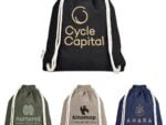 Okiyo Kinchaku Recycled Canvas Drawstring Bag Bags and Travel