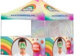 Coated Steel Sublimated Gazebo 3m x 3m – 3 Half-Wall Skins -1 Full-Wall Skin Items launched in 2024