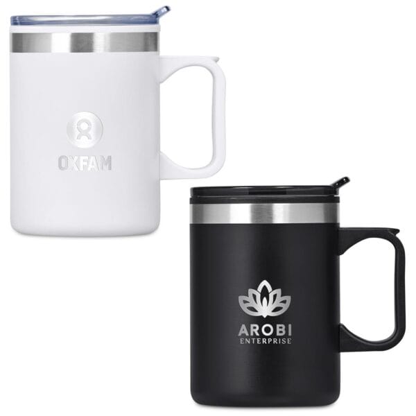 Kooshty Angelo Stainless Steel & Plastic Double-Wall Mug – 360ml Cozy Essentials 3