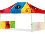 Coated Steel Sublimated Gazebo 4.5m x 3m – 2 Short Half-Wall Skins Items launched in 2024