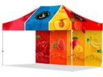Coated Steel Sublimated Gazebo 4.5m x 3m 1 Long Full-Wall Skin Items launched in 2024