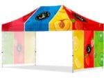 Coated Steel Sublimated Gazebo 4.5m x 3m – 2 Short Full-Wall Skins Items launched in 2024