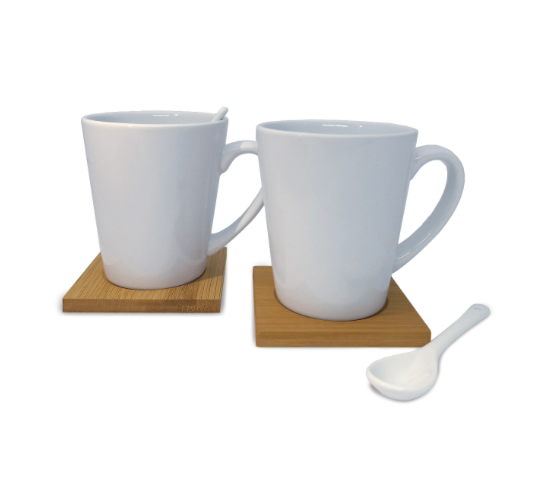 Mug and Coaster Gift Set – White Corporate Gifting