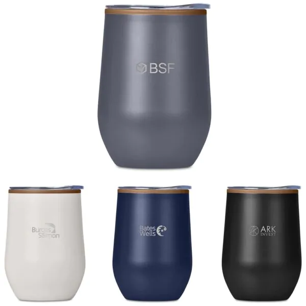 Serendipio Ovolo Stainless Steel and Plastic Double-Wall Tumbler – 350ml Drinkware 3