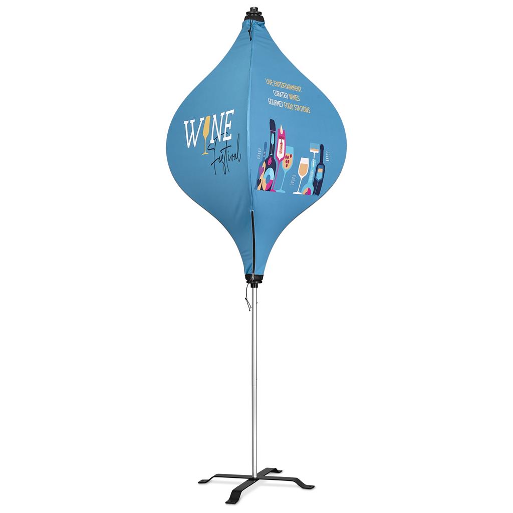 Lantern Banner with Light Weight Cross Base Branded Displays 2