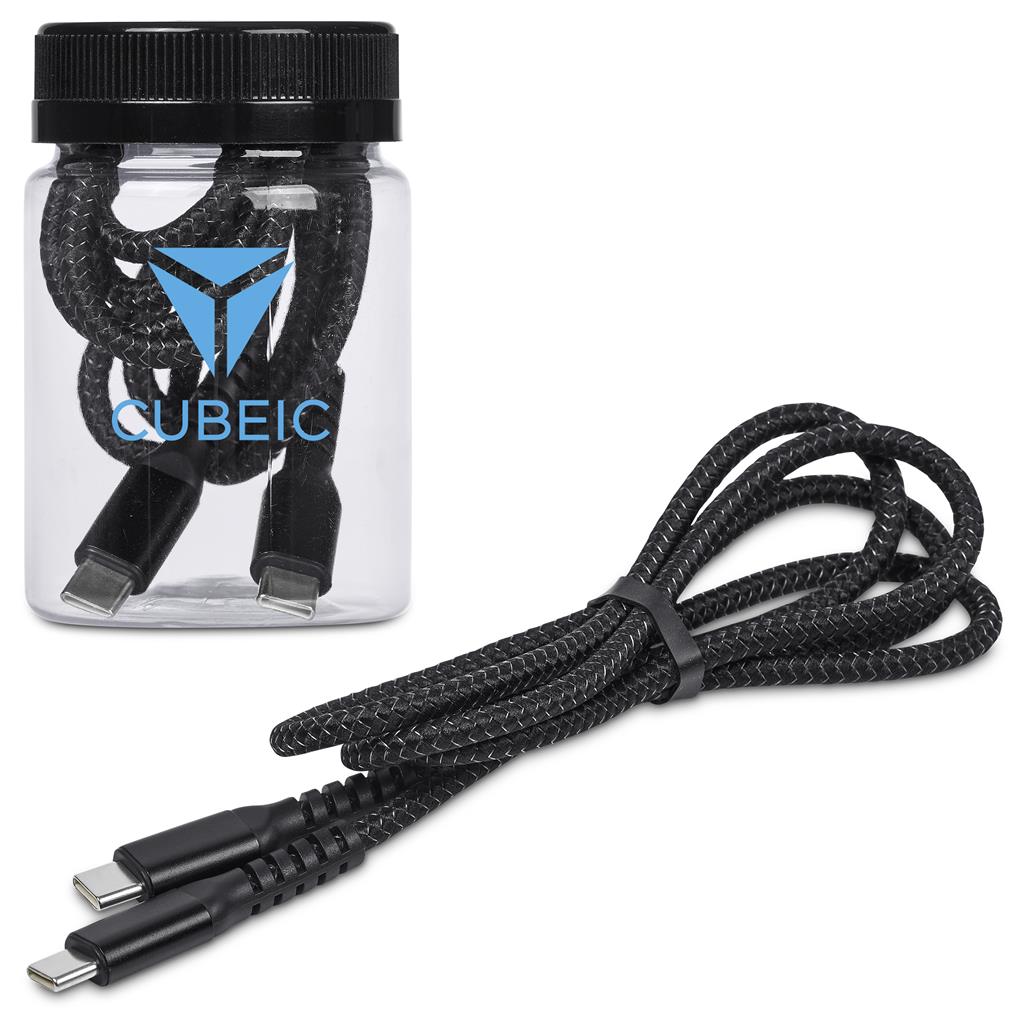 Altitude Nitty Fast Charge Type-C to Type-C Charging Cable in Jar Corporate Gifting