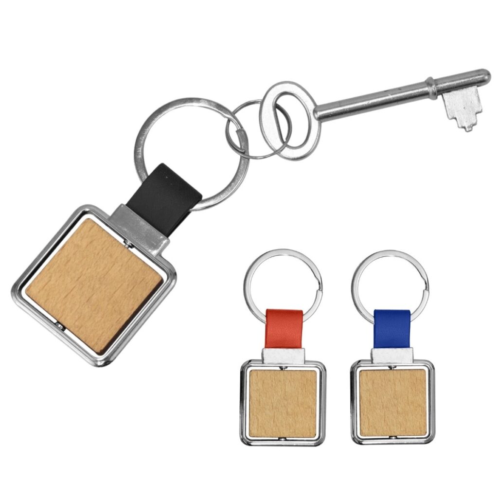 Gosto Metal & Wood Keyring Corporate Gifting