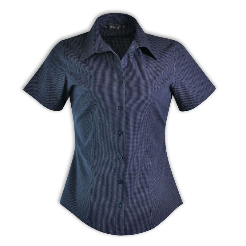 Roselina Blouse Short Sleeve – Check 1 SHIRTS & BLOUSES